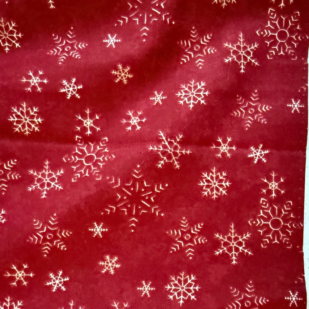 Rare Moda Holly Taylor Christmas Spirit Red Snowflake Fabric 6 Yards